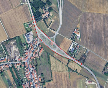 immagine notizia Limitazione della viabilità sulla Srt 206 per lavori nuova rotatoria a Vicarello